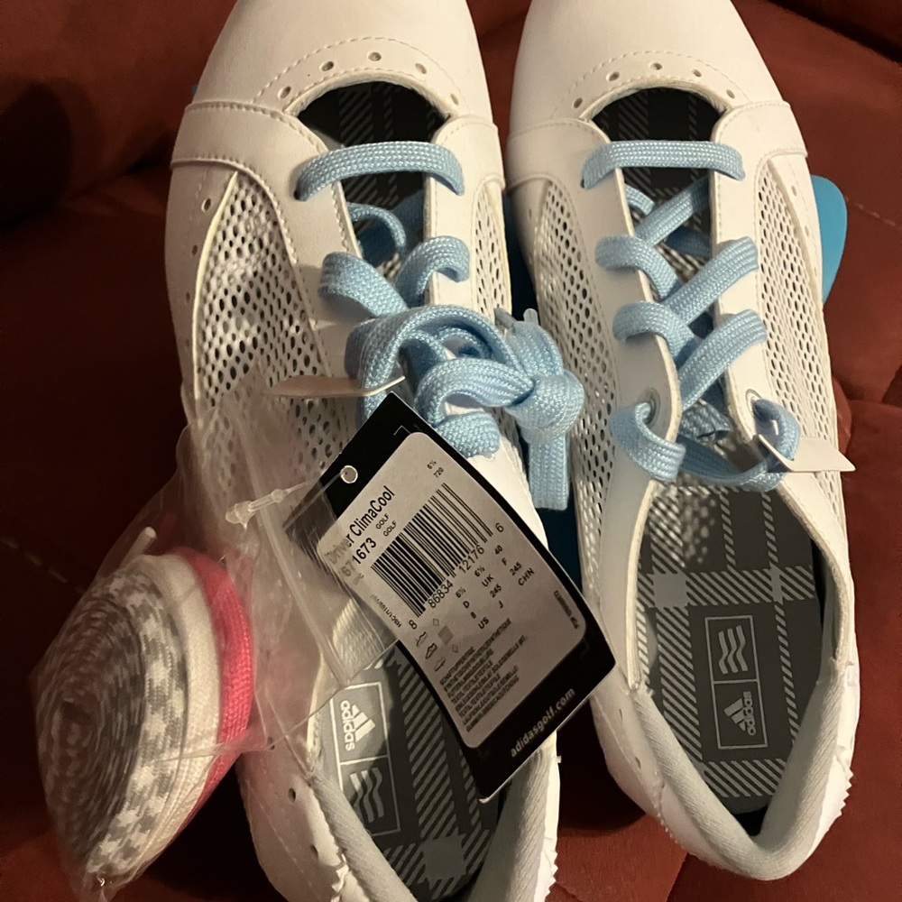 Adidas Driver ClimaCool Spikeless Golf Shoes Size 8 with Extra Laces New/Tag